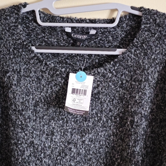 George Women's Gray Boucle Sweater Size XL - Picture 4 of 4